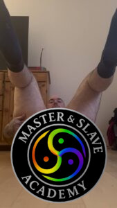 Me with my tiny cock exposed sucking cock